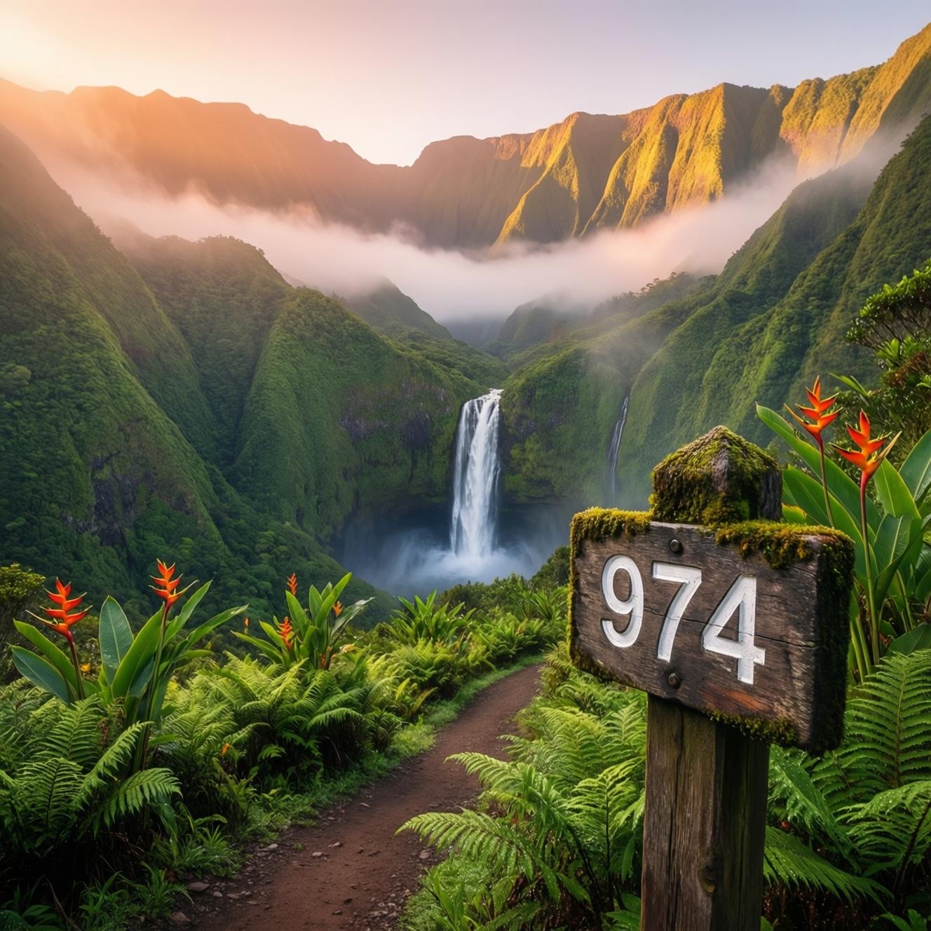 Paysage de La Réunion (ancrage local 974)